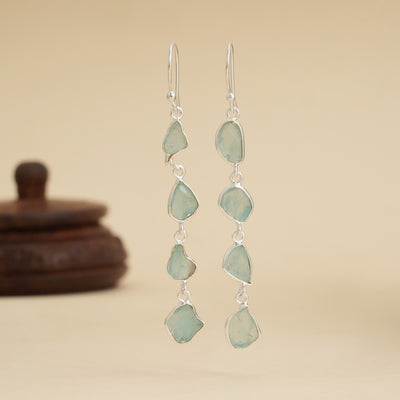 Sea Mist Silver Earrings