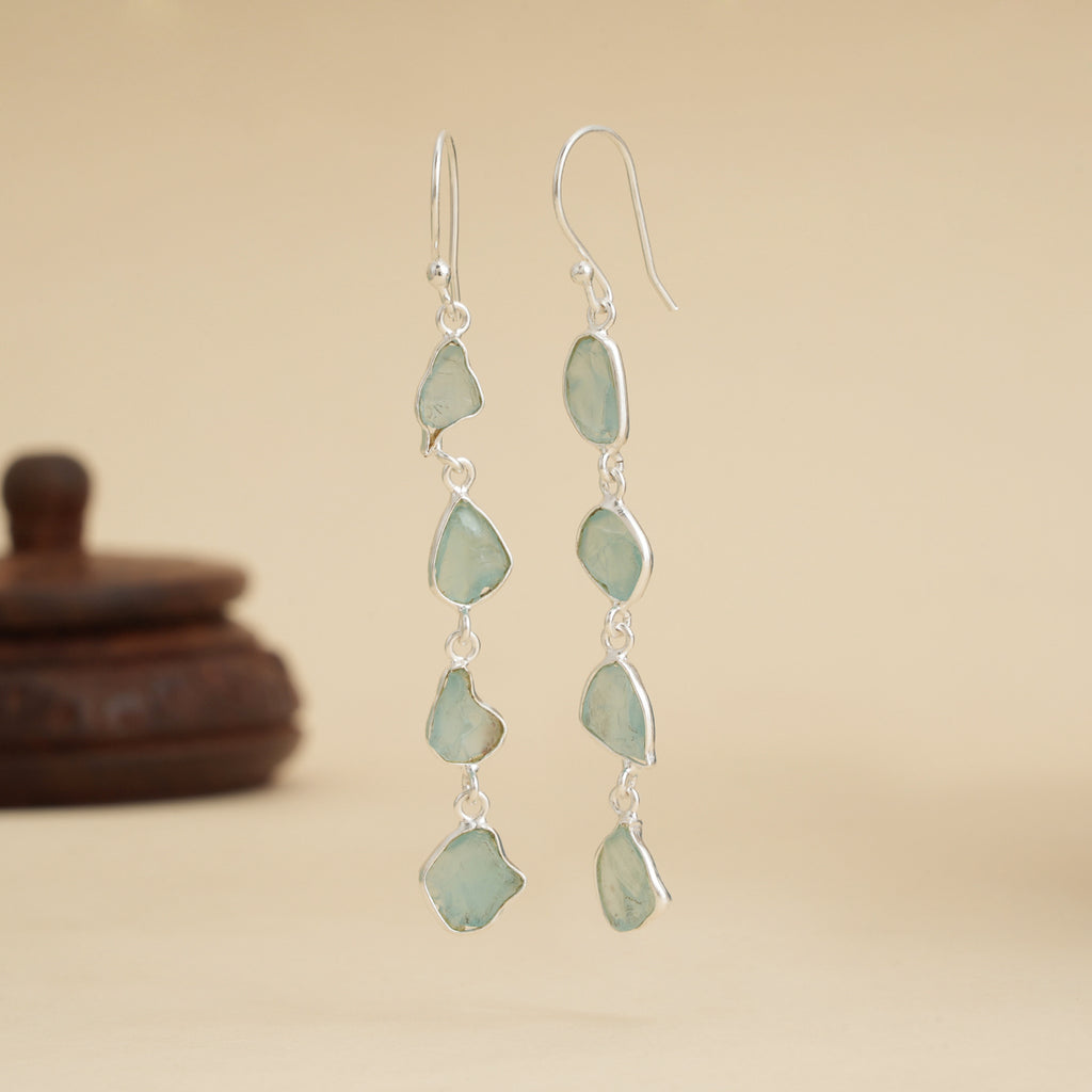 Sea Mist Silver Earrings