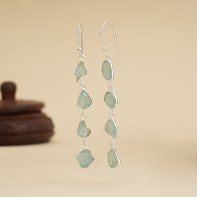 Sea Mist Silver Earrings