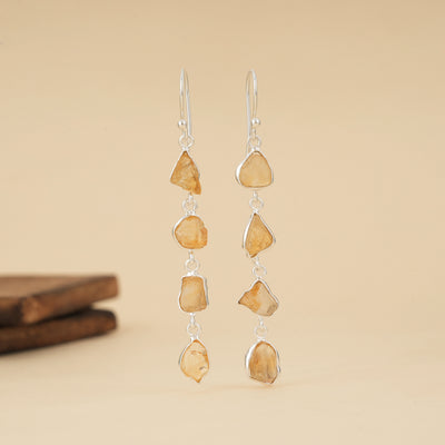 Wild Citrine Drops Earrings