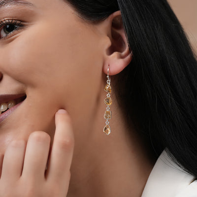 Wild Citrine Drops Earrings