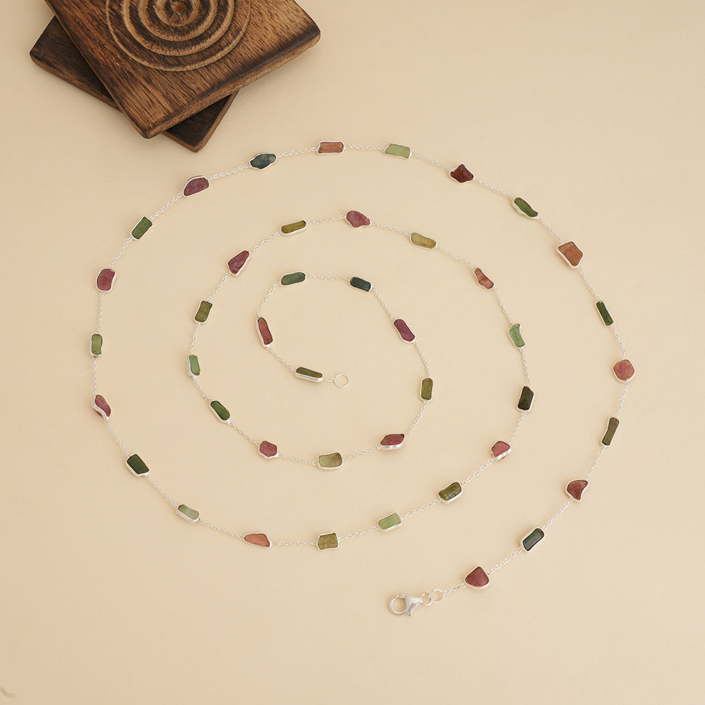 Wild Garden Tourmaline Long Necklace