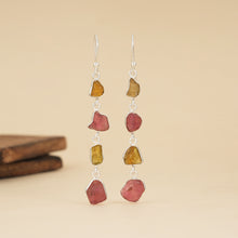 Load image into Gallery viewer, Wildflower Tourmaline Drop Earrings