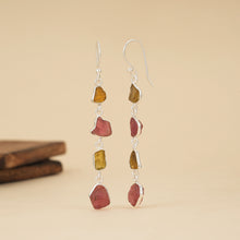 Load image into Gallery viewer, Wildflower Tourmaline Drop Earrings
