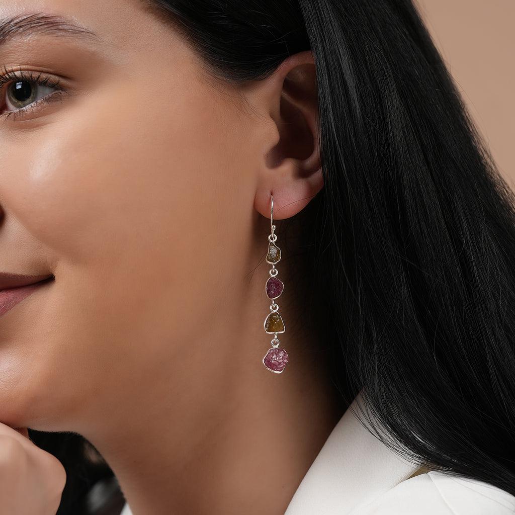 Wildflower Tourmaline Drop Earrings